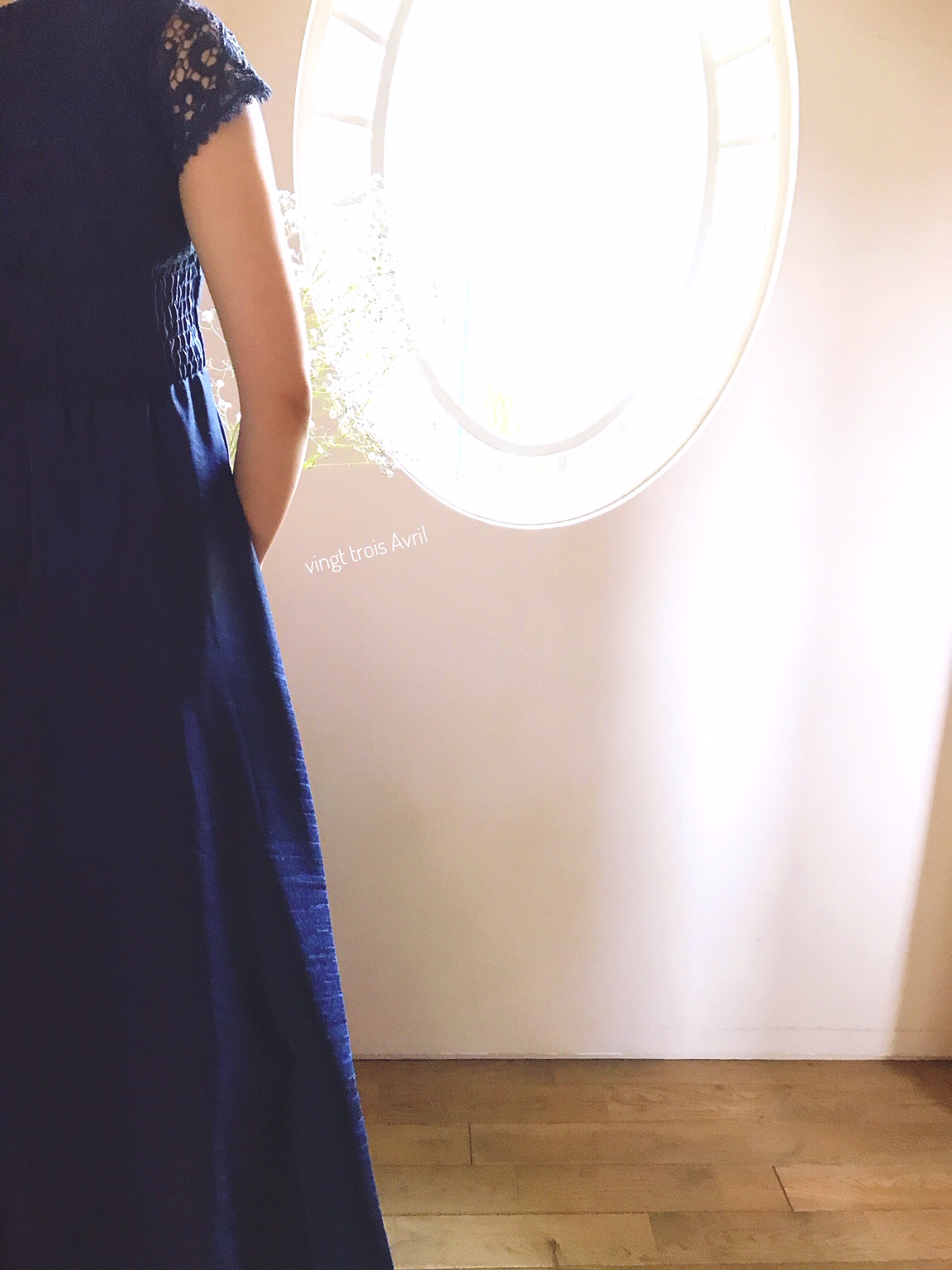 紺色ドレス